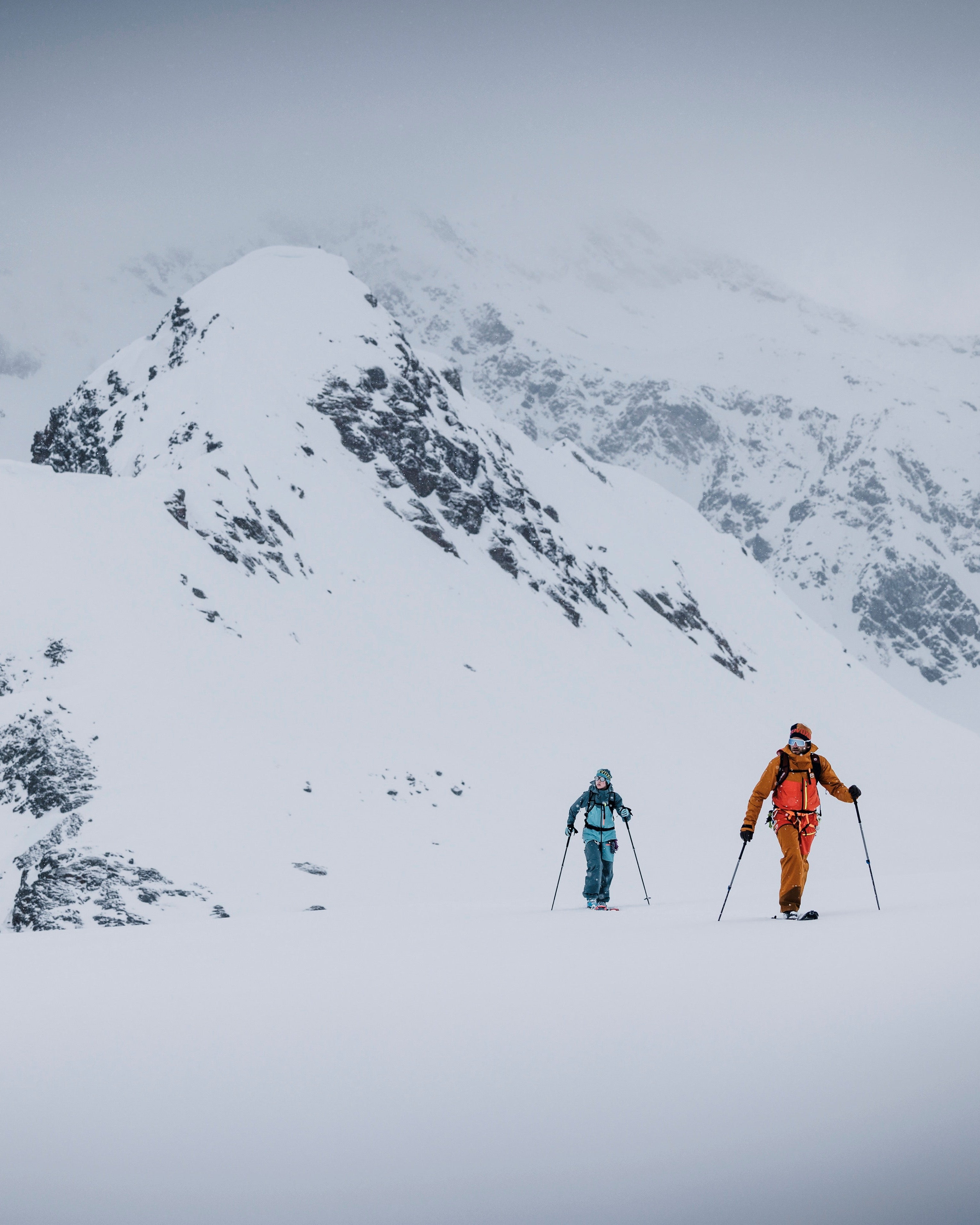 Foggy landscape skitouring ortovox